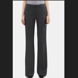 Theory Demitria Pant in Good Wool - new with tags - size 4 - color Charcoal